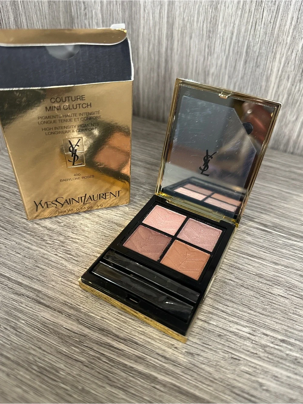YSL Couture Mini Clutch-  400 Babylone Roses